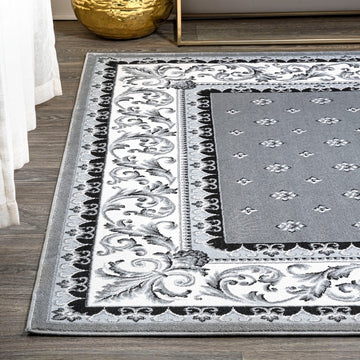 Acanthus French Border Area Rug